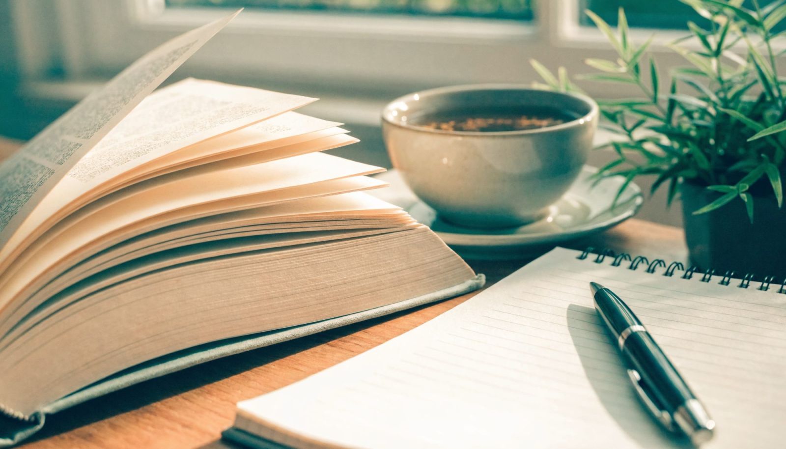 Lernen mit Büchern und Notizen